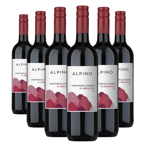 Case of 6 Alpino Montepulciano d'Abruzzo 75cl Red Wine
